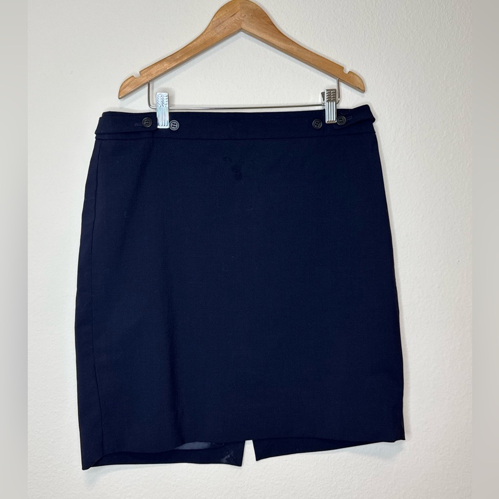 J.Crew Navy Stretch Pencil Skirt Women’s 10P, Office Workwear